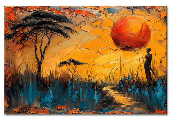 Africa at Sunset (0) Africa at Sunset - Afbeelding 1