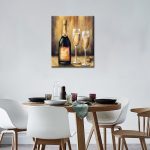 Bottle of Champagne and Two Glasses - Afbeelding 2