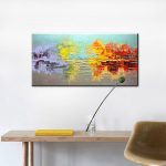 Fall Trees Reflection - Afbeelding 3