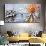 Seine and Eifel Tower Scene - Afbeelding 2