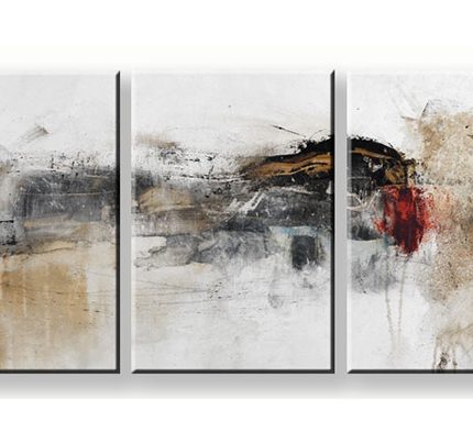 Verweerde Lagen, handgeschilderd olieverfschilderij met abstracte structuur