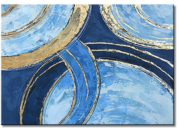 Circling Blue and Gold 1 (0) Circling Blue and Gold 1 - Afbeelding 1