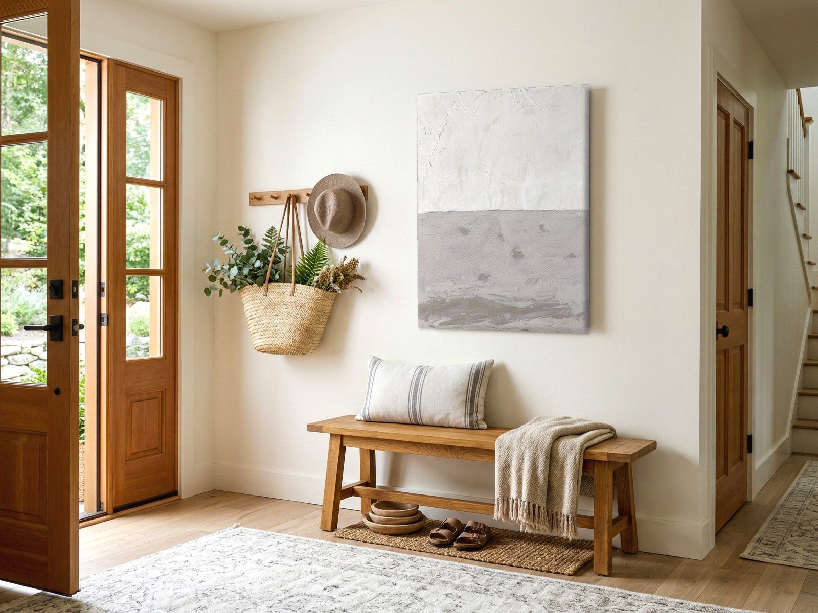 CAS1056-1 Stille Horizon, Abstract & Modern schilderij aan de muur in interieur