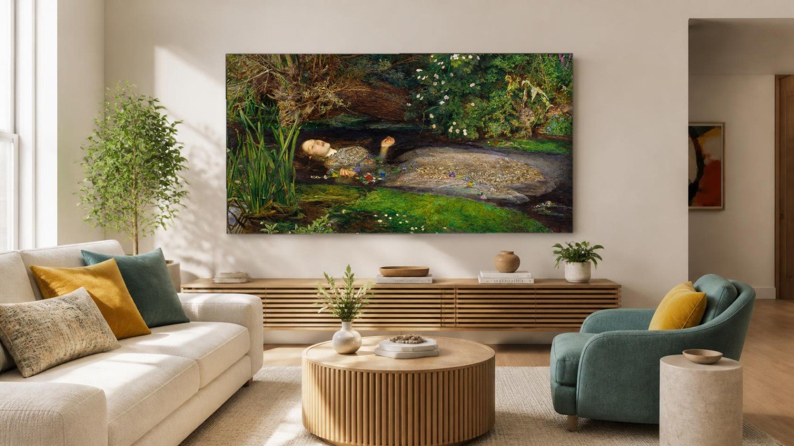 CAS1471-1 Ophelia (naar Millais), Mensen & Portretten schilderij aan de muur in interieur