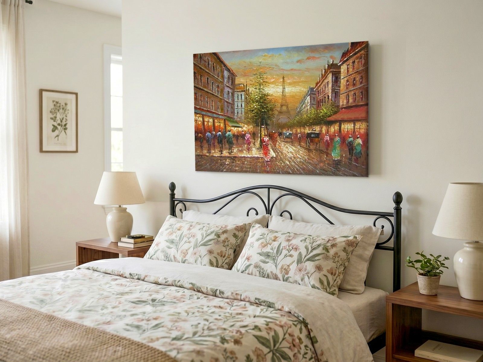 CAS2046-1 Parijse Boulevard bij Zonsondergang, Steden & Skylines schilderij aan de muur in interieur