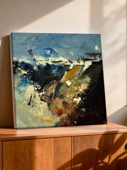 Verweerd Landschap, Abstract & Modern schilderij aan de muur in interieur