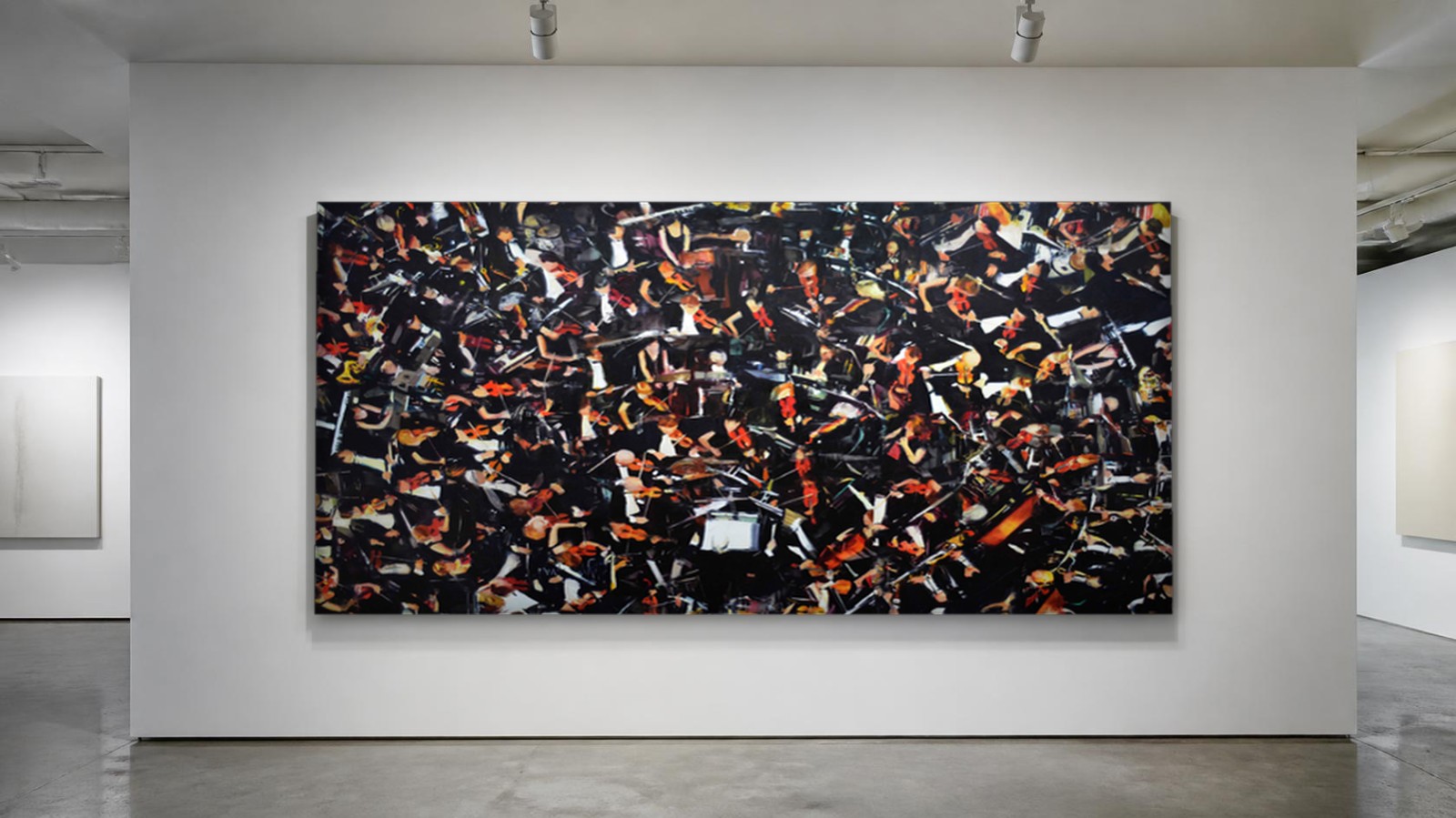 CAS257-1 Vurig Orkest, Mensen & Portretten schilderij aan de muur in interieur