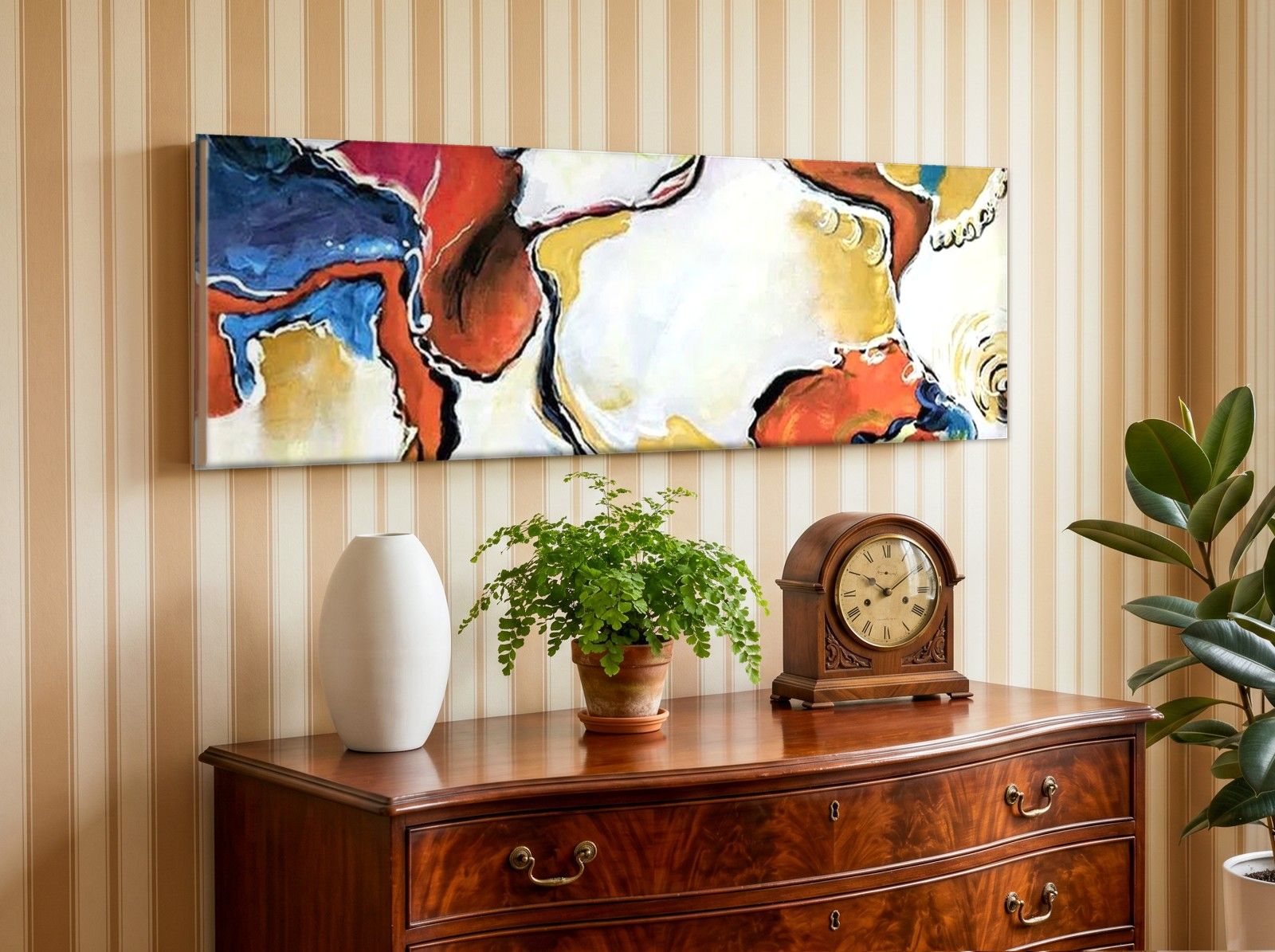 CAS322-1 Moeiteloos Zweven, Abstract & Modern schilderij aan de muur in interieur