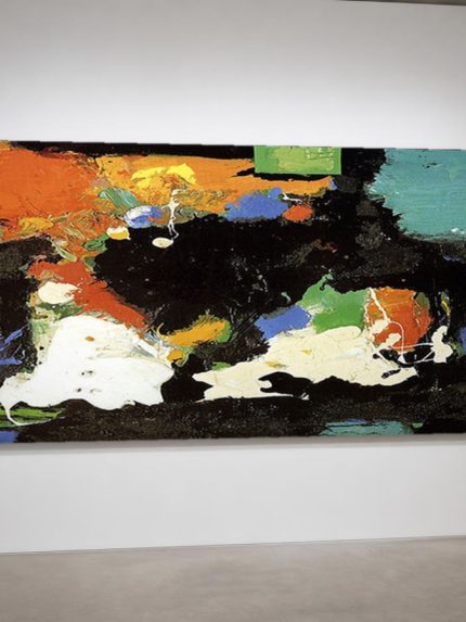 Vuur en Duister, Abstract & Modern schilderij aan de muur in interieur