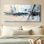Hemelse Turbulentie, Abstract & Modern schilderij aan de muur in interieur