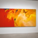 Gouden Vlam, Abstract & Modern schilderij aan de muur in interieur