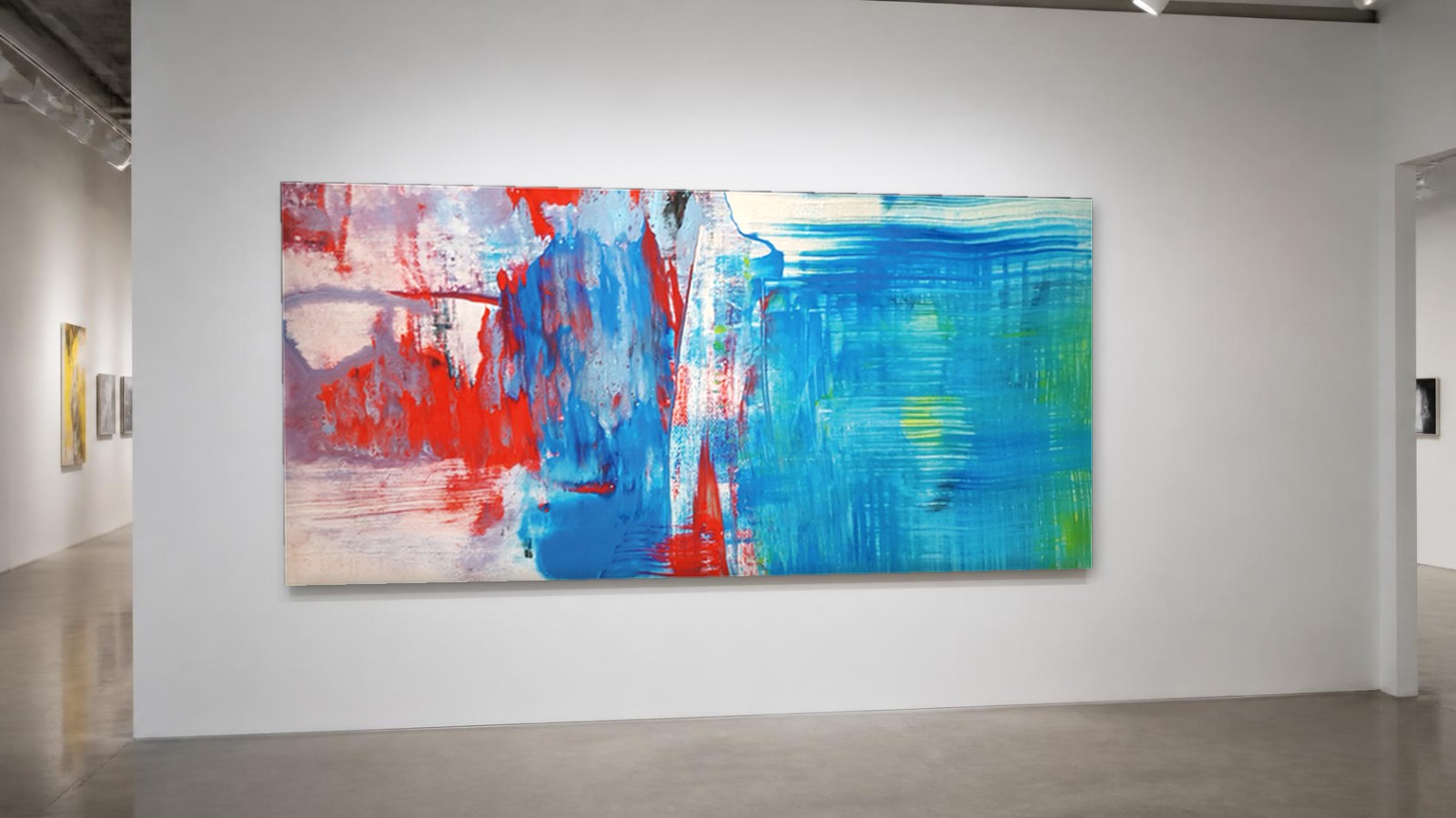 CAS641-1 Vuur en Water, Abstract & Modern schilderij aan de muur in interieur