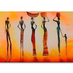 African Women in the Sunset