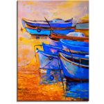 Blue Fishing Boats