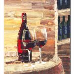 Bottle of Red Wine, 2 Glasses