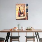 Bottle of Red Wine, 2 Glasses - Afbeelding 3