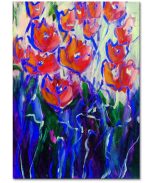 Dancing Red Flowers