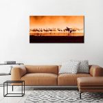 Flamingos in the Sunset - Afbeelding 2