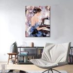 Girl with Piano - Afbeelding 2