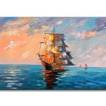 Homing Boats at Sunset