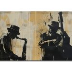 Jamming Trombonist and Guitarist