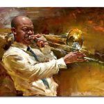 Musician with Trombone