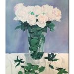 White Roses in a Vase