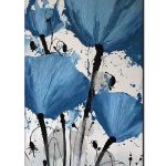 Withered Poppies in Blue