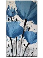 Withered Poppies in Blue