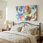 Tropisch Bladerspel, Abstract & Modern schilderij aan de muur in interieur
