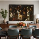Kaartspelers (naar Rombouts), Mensen & Portretten schilderij aan de muur in interieur