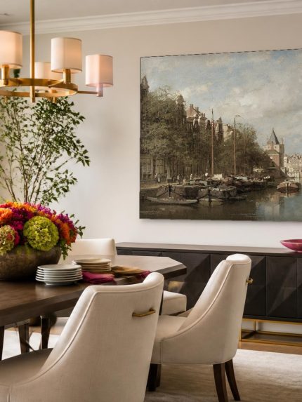 Amsterdamse Gracht (naar Klinkenberg), Steden & Skylines schilderij aan de muur in interieur