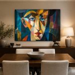 Prisma Portret, Mensen & Portretten schilderij aan de muur in interieur