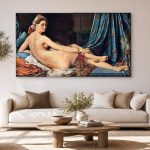 Grande Odalisque (naar Ingres), Mensen & Portretten schilderij aan de muur in interieur