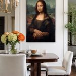 Mona Lisa (naar Da Vinci), Mensen & Portretten schilderij aan de muur in interieur