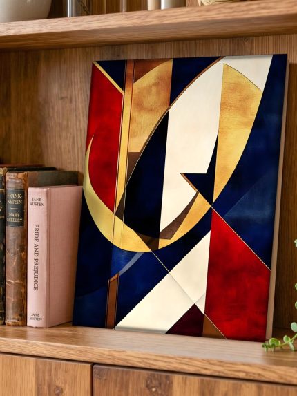 Gouden Snede, Abstract & Modern schilderij aan de muur in interieur