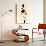 Cirkels in Balans, Abstract & Modern schilderij aan de muur in interieur