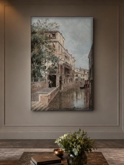 Venetiaans Kanaal (naar Brandeis), Steden & Skylines schilderij aan de muur in interieur