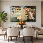 De Geboorte van Venus (naar Botticelli), Mensen & Portretten schilderij aan de muur in interieur