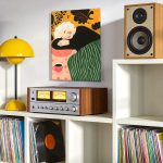 Dutje bij de Koffie, Mensen & Portretten schilderij aan de muur in interieur