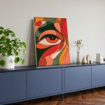 Gefragmenteerde Blik, Mensen & Portretten schilderij aan de muur in interieur