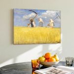 Maaiers in het koren (naar Anna Ancher), Mensen & Portretten schilderij aan de muur in interieur