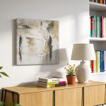 Verweerde Aardelagen, Abstract & Modern schilderij aan de muur in interieur