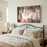 Ballerina's in de Coulissen, Mensen & Portretten schilderij aan de muur in interieur