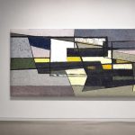 Constructie in Grijs, Abstract & Modern schilderij aan de muur in interieur