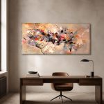 Vliegende Kleuren, Abstract & Modern schilderij aan de muur in interieur
