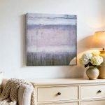 Nevelige Lagen, Abstract & Modern schilderij aan de muur in interieur
