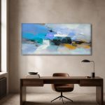 IJswind, Abstract & Modern schilderij aan de muur in interieur