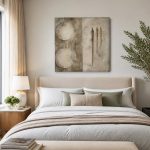 Silhouetten en Sferen in Aardetinten, Mensen & Portretten schilderij aan de muur in interieur