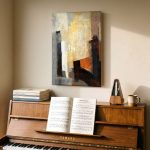 Verticaal Evenwicht, Abstract & Modern schilderij aan de muur in interieur